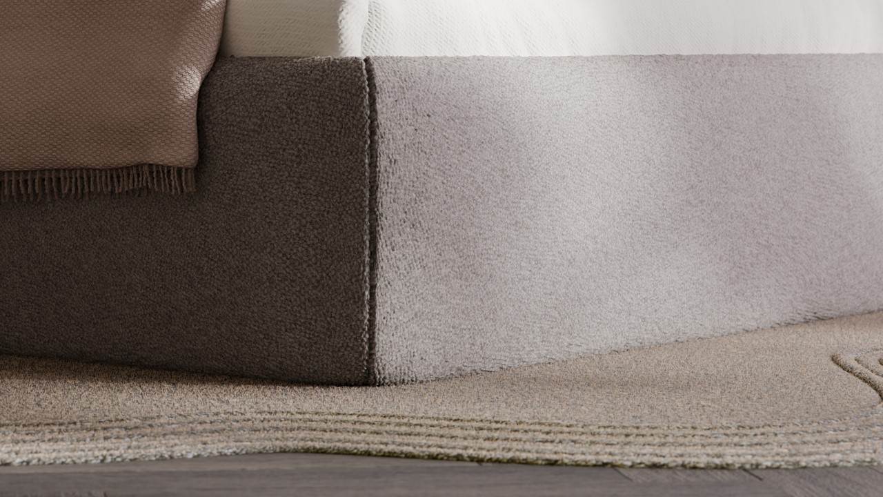 Bed Cove - Fine bouclé light grey
