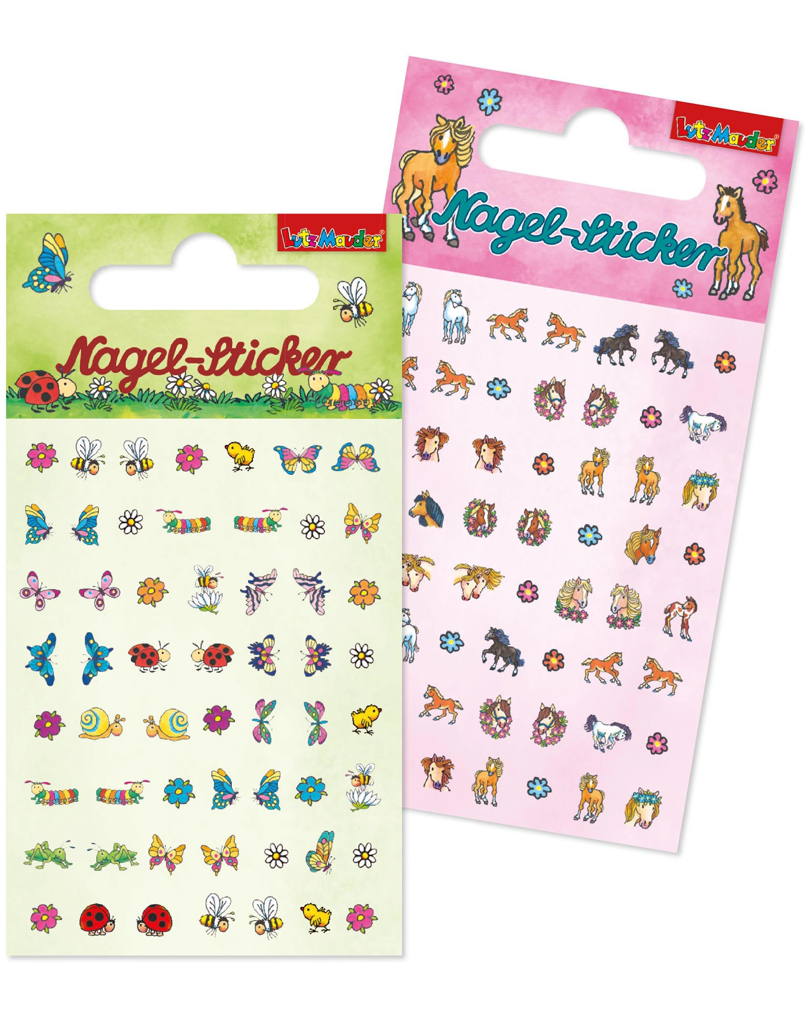 Nagel-Stickerset TAPIRELLA PFERDE / FRÜHLINGSTIERE