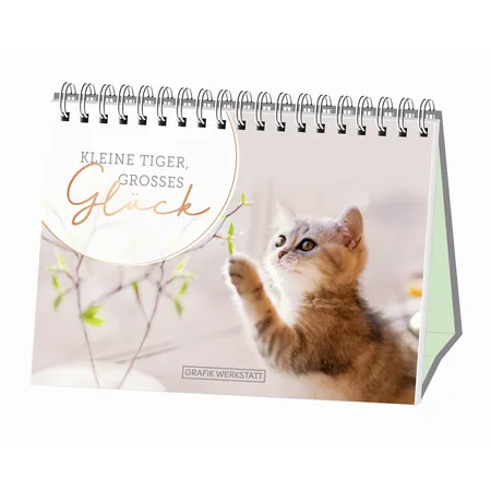 Grafik Werkstatt Spiralbuch Kleine Tiger, großes Glück