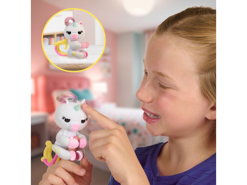 Wowwee Roboter Fingerlings Unicorn Lulu Lustiges und interaktives Einhorn