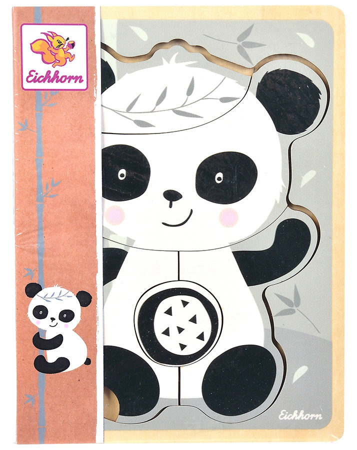 Holz-Steckpuzzle PANDA (6Teile)