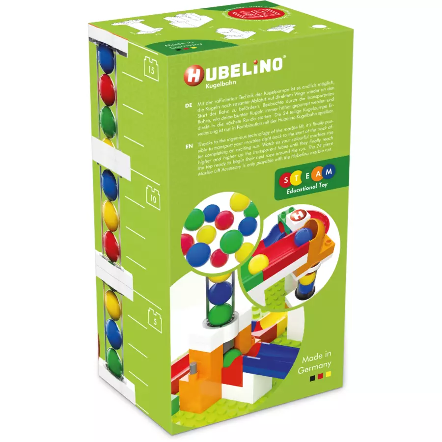 HUBELINO® Kugelbahn Kugelpumpe Erweiterung, 24-teilig