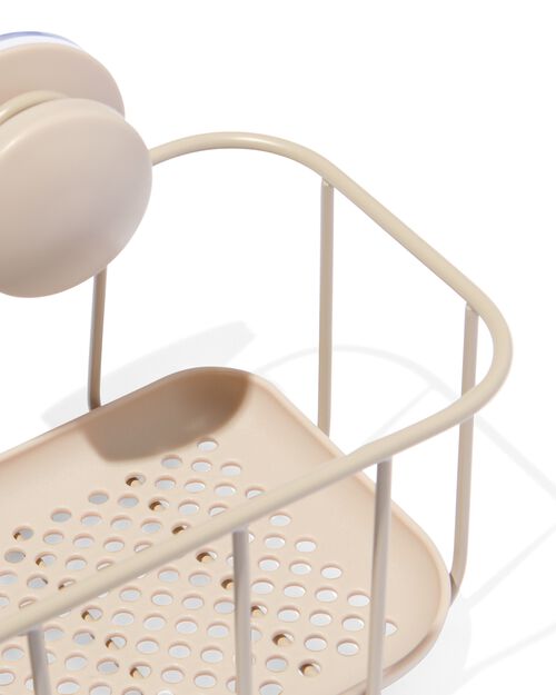 panier pour la douche avec ventouses sable