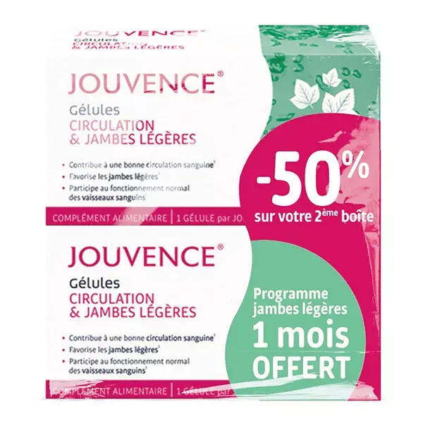 Kit com 2 Cápsulas para Circulação da Juventude do Abade Soury, Caixa com 60 Cápsulas