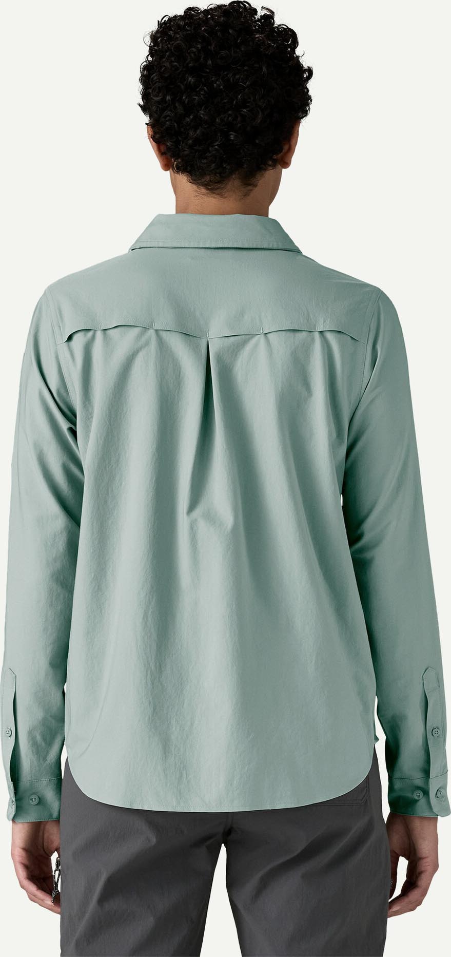 L/S Self Guided Sun Shirt Dame Thermal Blue