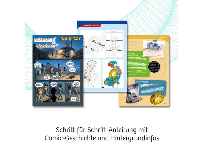 Kosmos Experimentierkasten Codix – Dein mechanischer Coding Programmieren lernen – ganz ohne Smartphone und Computer!