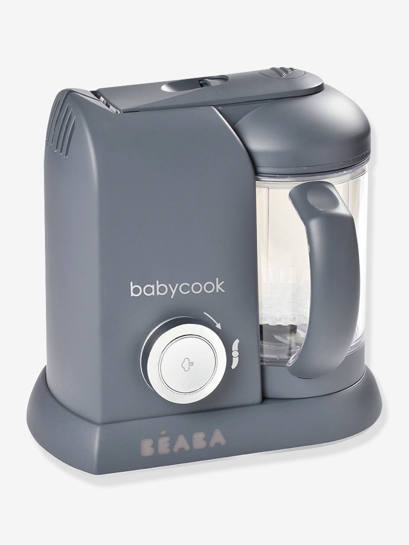 Robô BEABA Babycook Solo Gipsy, branco claro, sem detalhes.