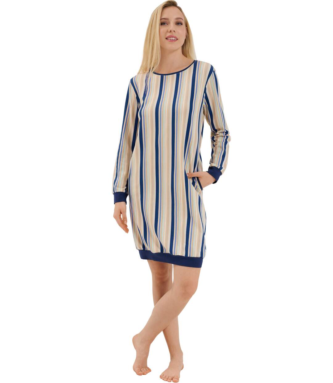 Chemise de nuit manches longues Maxine Lisca
