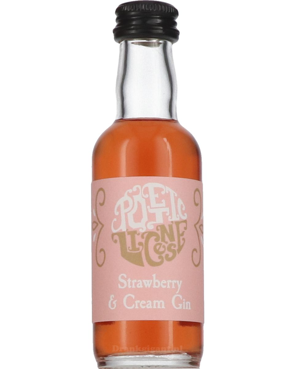Poetic License Strawberry & Cream Gin Mini 5 cl