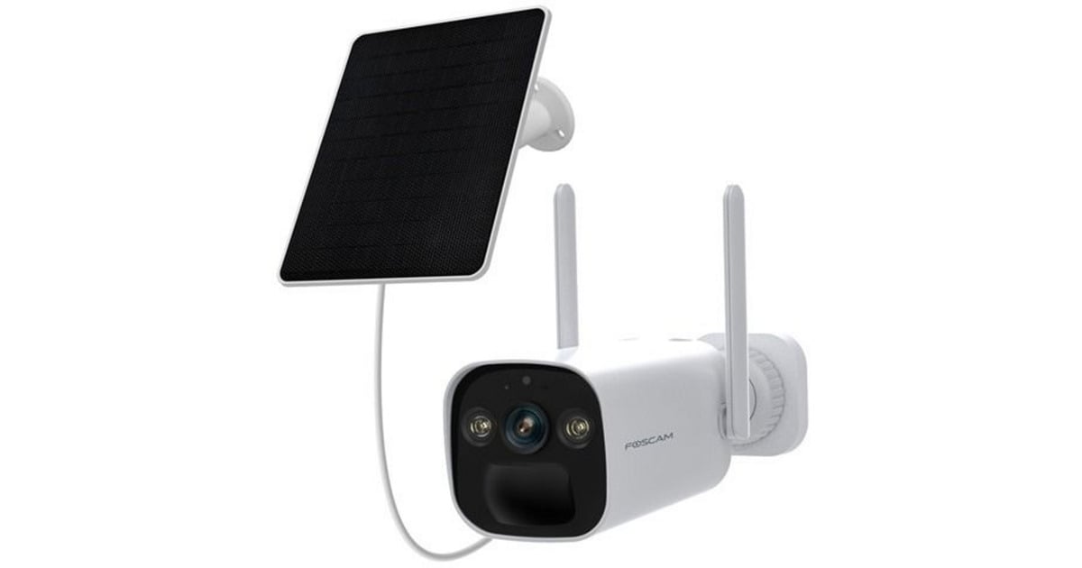 FoscamBP4, 2K/4MP WiFi batterij bullet beveiligingscamera  (Wit, Kleurennachtzicht)