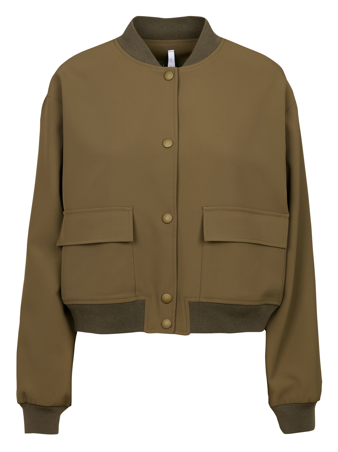 Veste col teddy| Kaki