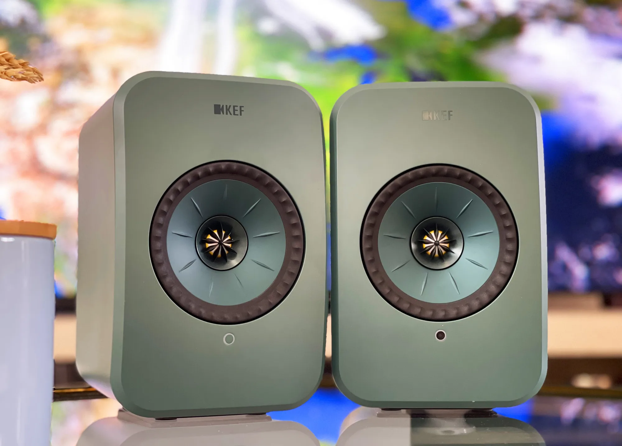 KEF LSX 2 LT Vert (la paire) Enceintes sans fil hi-fi
