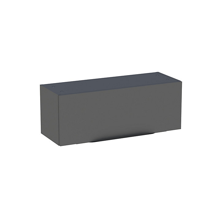 Meuble de rangement salle de bains haut Pamili anthracite brillant 80 cm