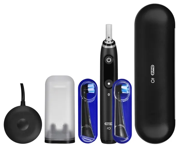 Braun 408482, Voksen, Vibrerende tandbørste, Daglig pleje, Sort, Rund, OLED