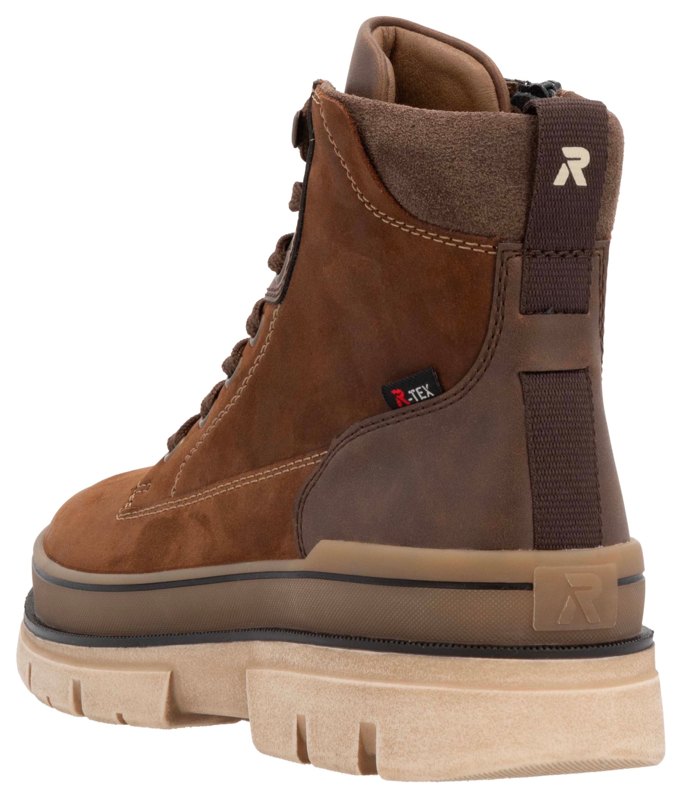 Rieker EVOLUTION Winterstiefelette  Plateaustiefel, Schnürstiefel mit wasserabweisender TEX-Membran