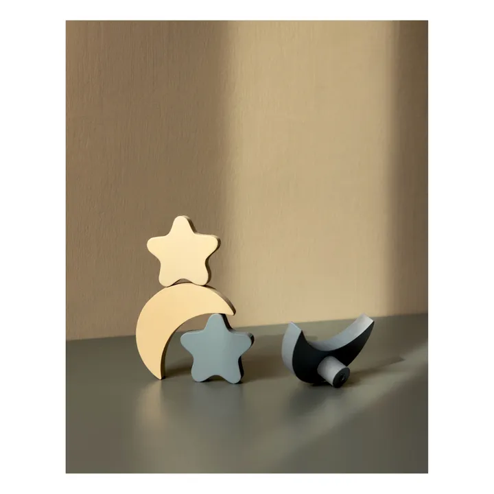 Nofred Patères Stars & Moons - Lot de 4 | Bleu