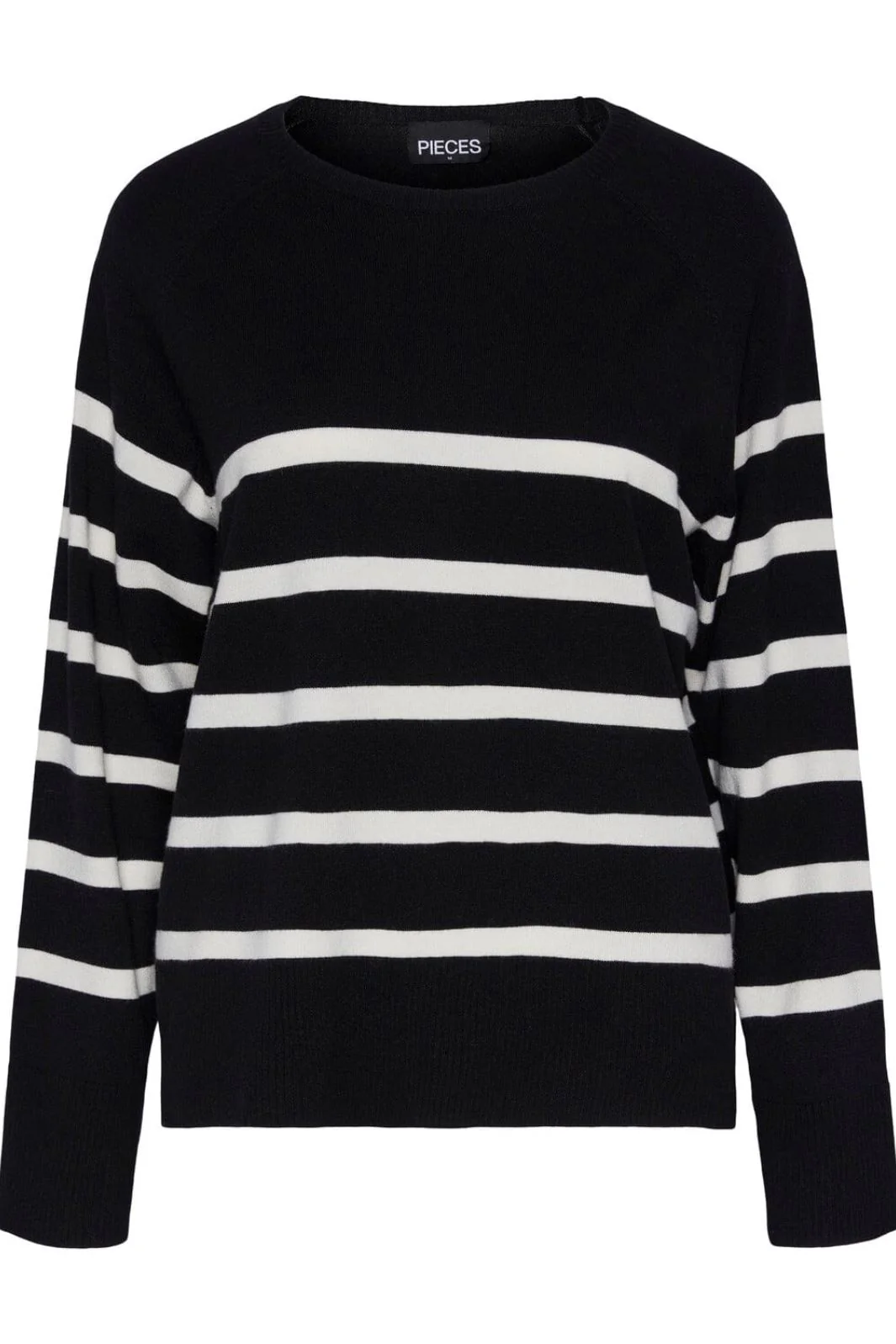 Pieces Pcsia Ls Knit 4394795 black white