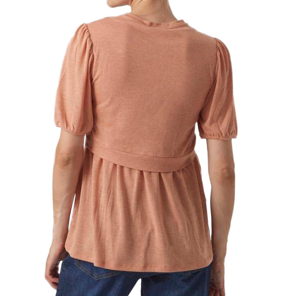 Mamalicious Top de Grossesse Terracotta Femme Mamalicious Anabella