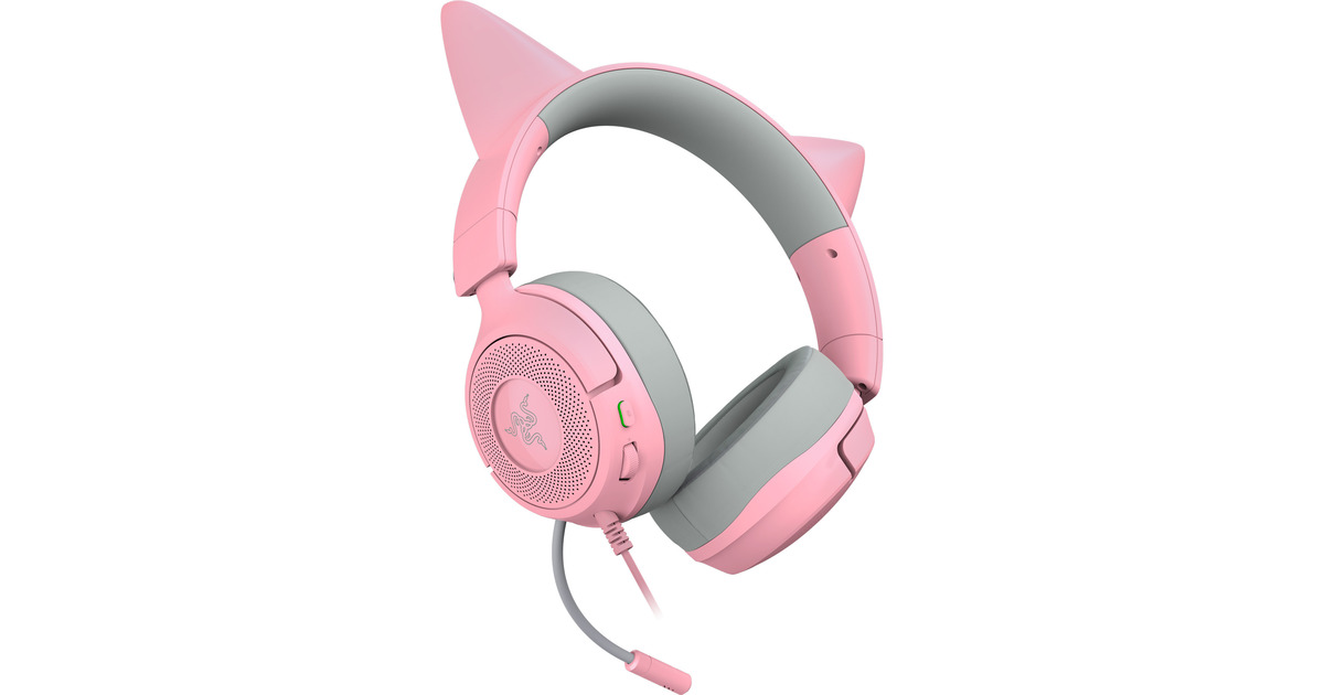 RazerKraken Kitty V3 X Quartz over-ear gaming headset  (Roze/grijs)