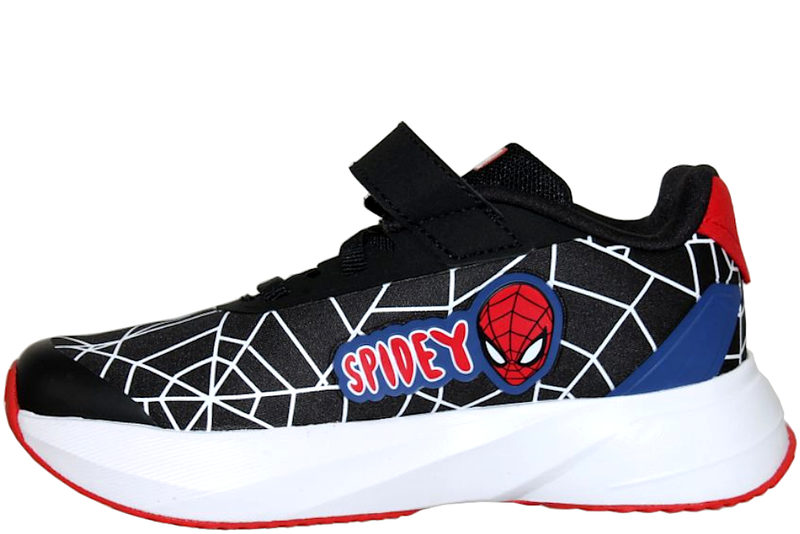 ADIDAS DURAMO SPIDER-MAN EL K BLACK SNEAKERS