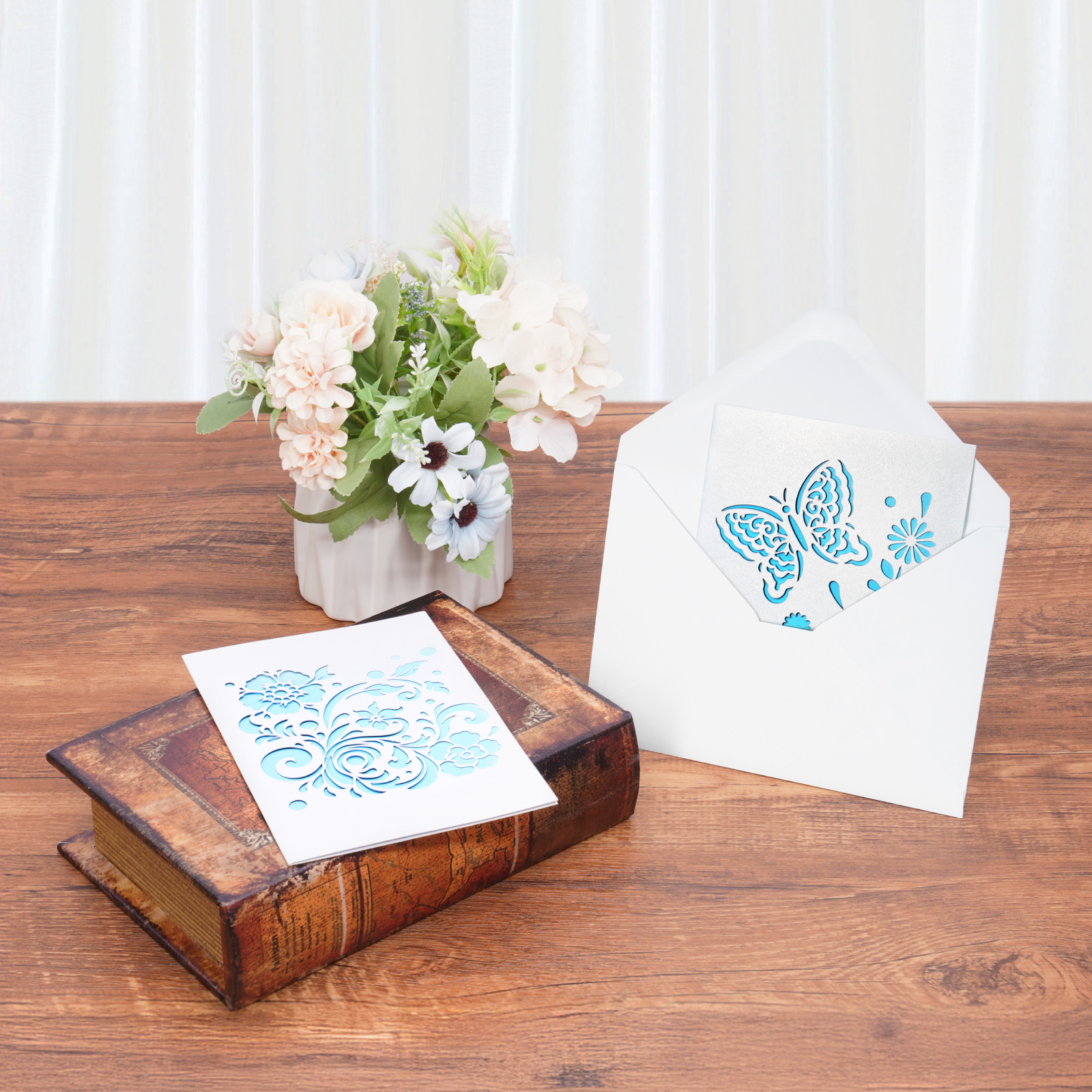Bambu Lab  Pearlescent White Greeting Card Set    Perlweiße Grußkarten zum Selbergestalten