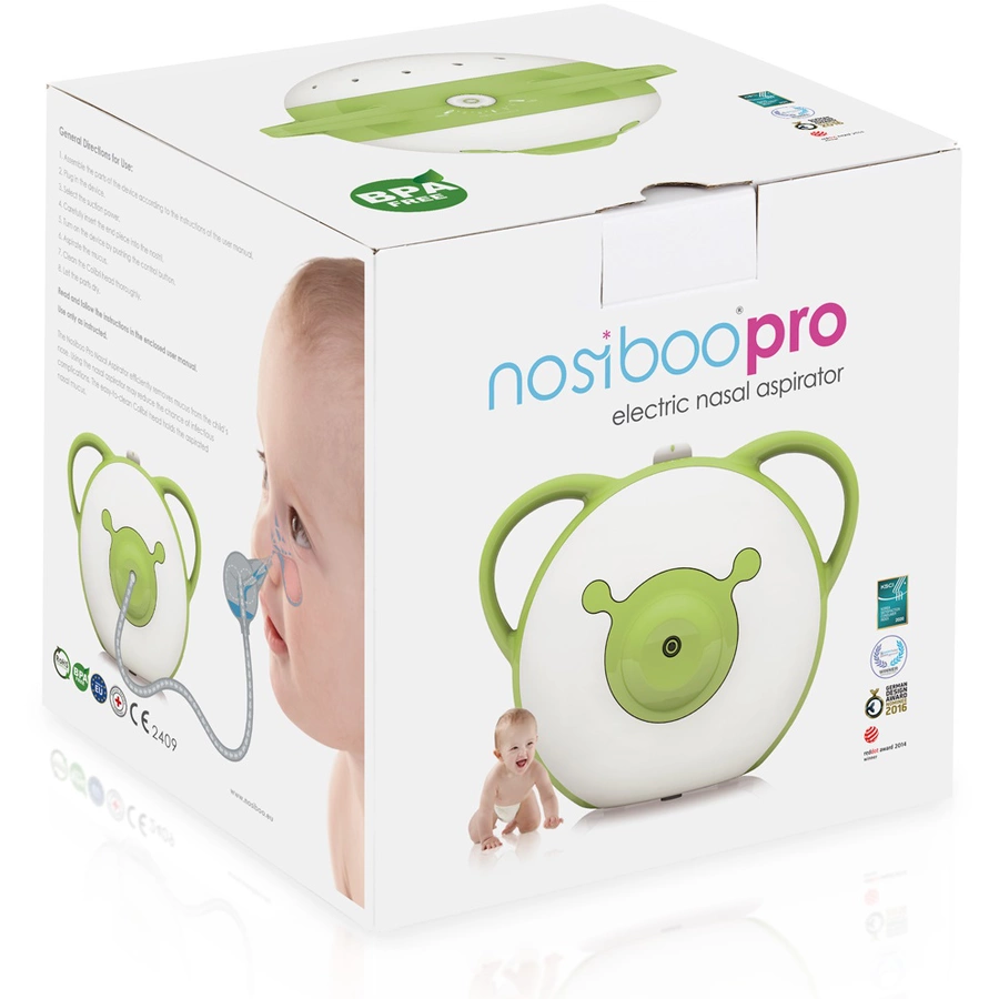 nosiboo® Elektrischer Nasensauger Pro in grün