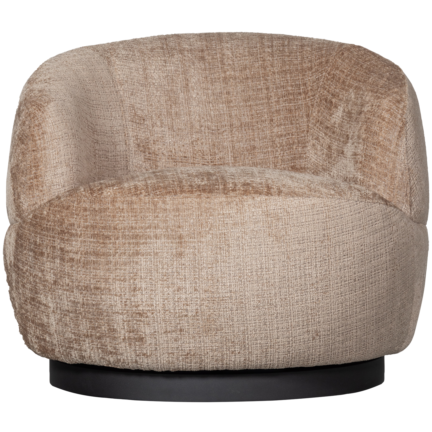 WOOOD Woolly Draaifauteuil - Zand Chenille