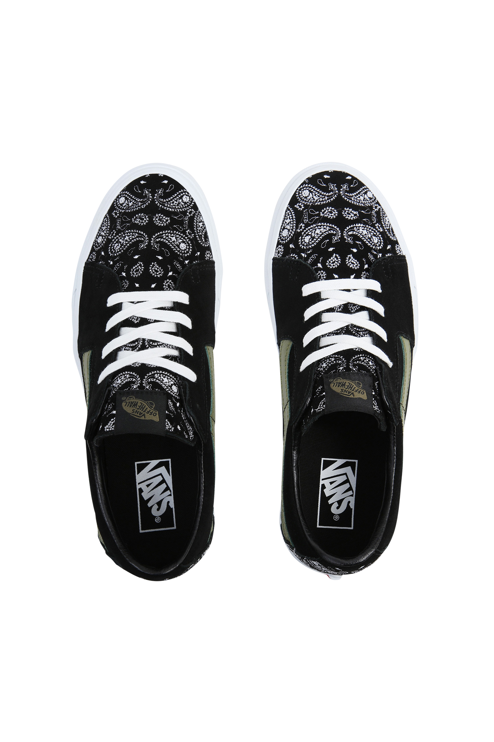 VANS Baskets CLASSIC SK8-LOW PAISLEY Noir