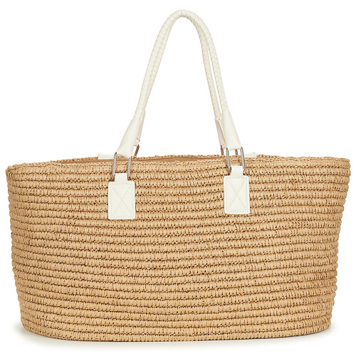 Esprit - DEMI SHL BAG - Beige / Blanc