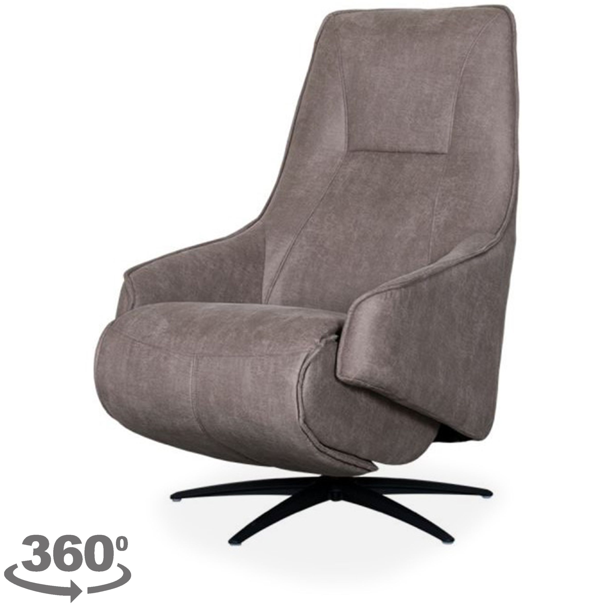 Relaxfauteuil Taupe SX-84.006 Odense B68 x D87 x H110 cm