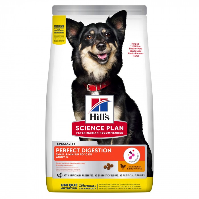 HILL'S Science Plan Perfect Digestion Small & Mini Adult au Poulet - Croquettes pour chien