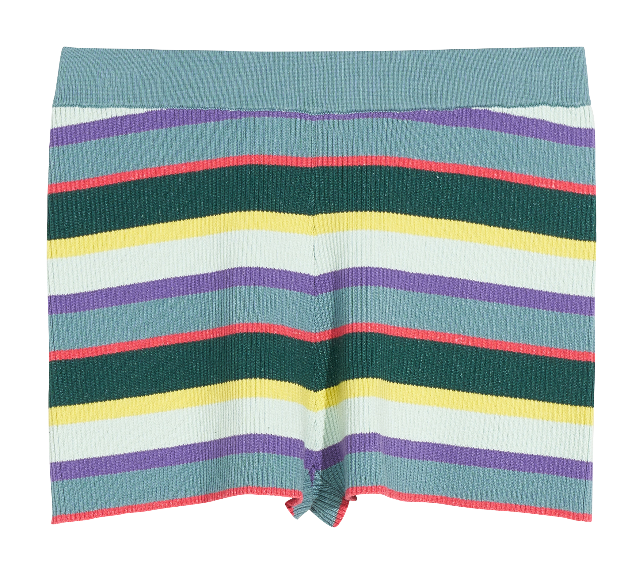 GEMIN - Short tricoté en coton mélangé| Bleu