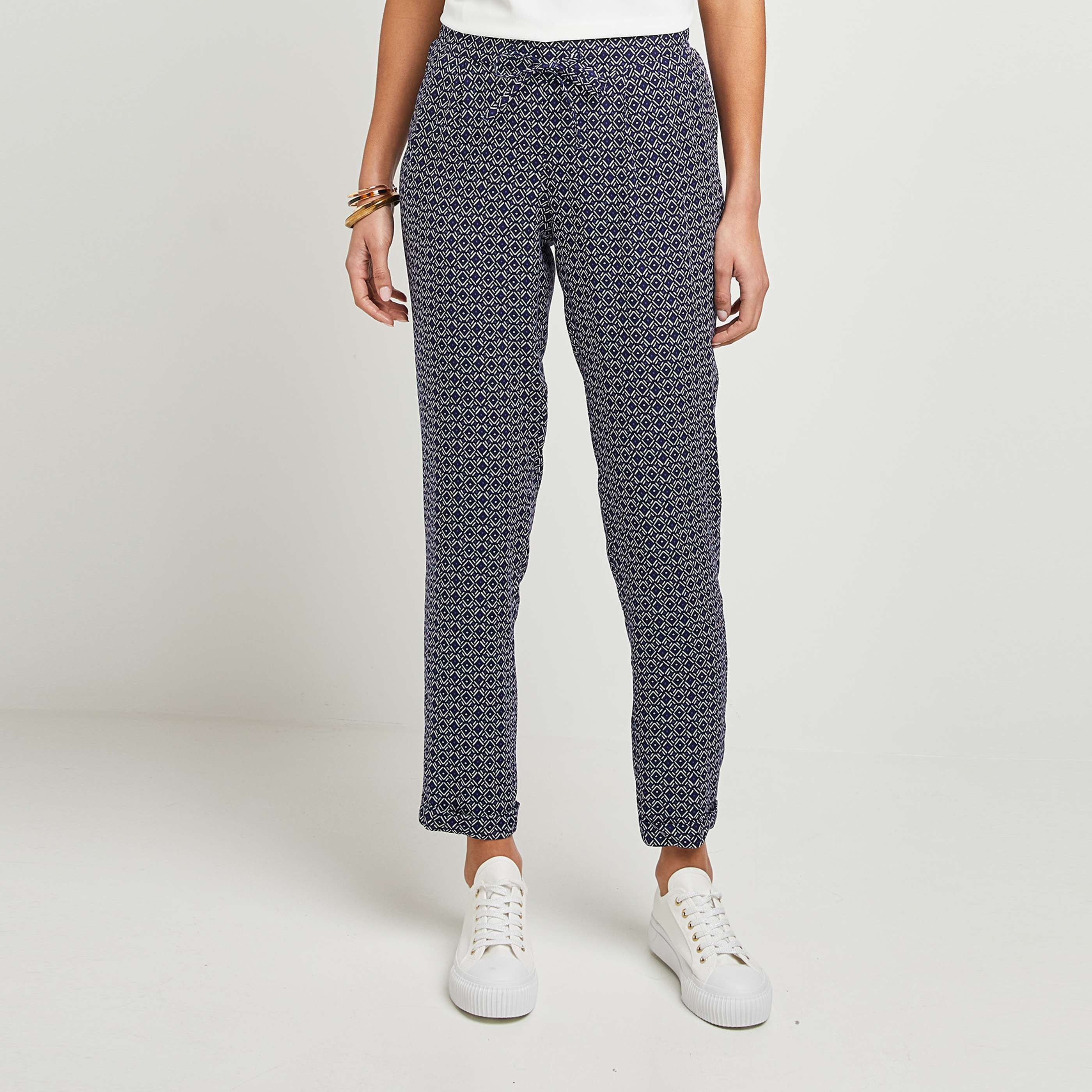 Pantalon fluide femme - MARINE