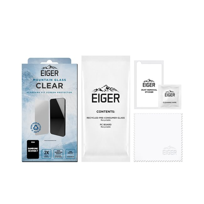 Samsung Galaxy Xcover7 Pro / 7 Mountain Glass Clear Panzerglas 2.5D Displayschutz Case Friendly (EGSP00958)