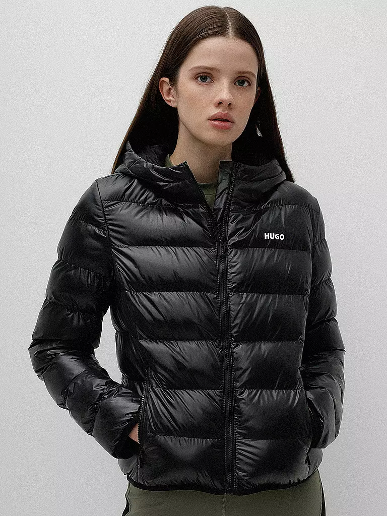HUGO Leichtsteppjacke Famara schwarz