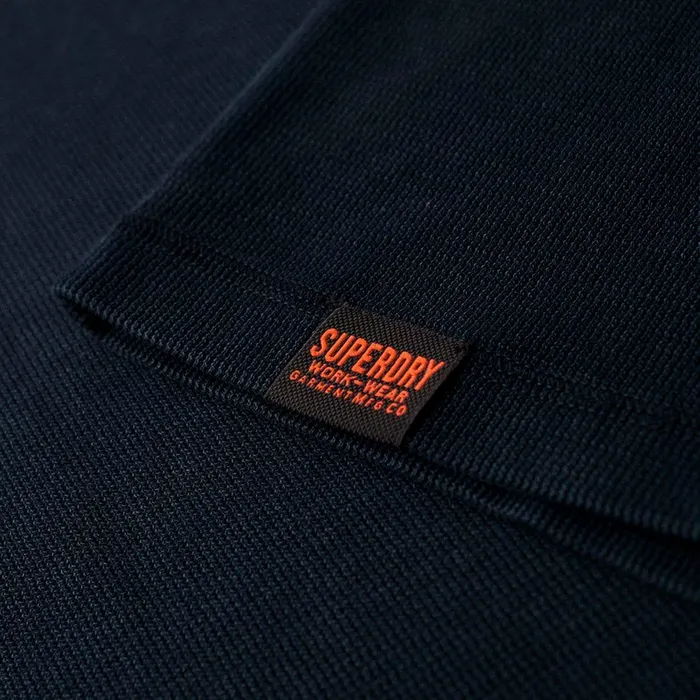 Superdry Vintage Textured Grandad LS Top Heren