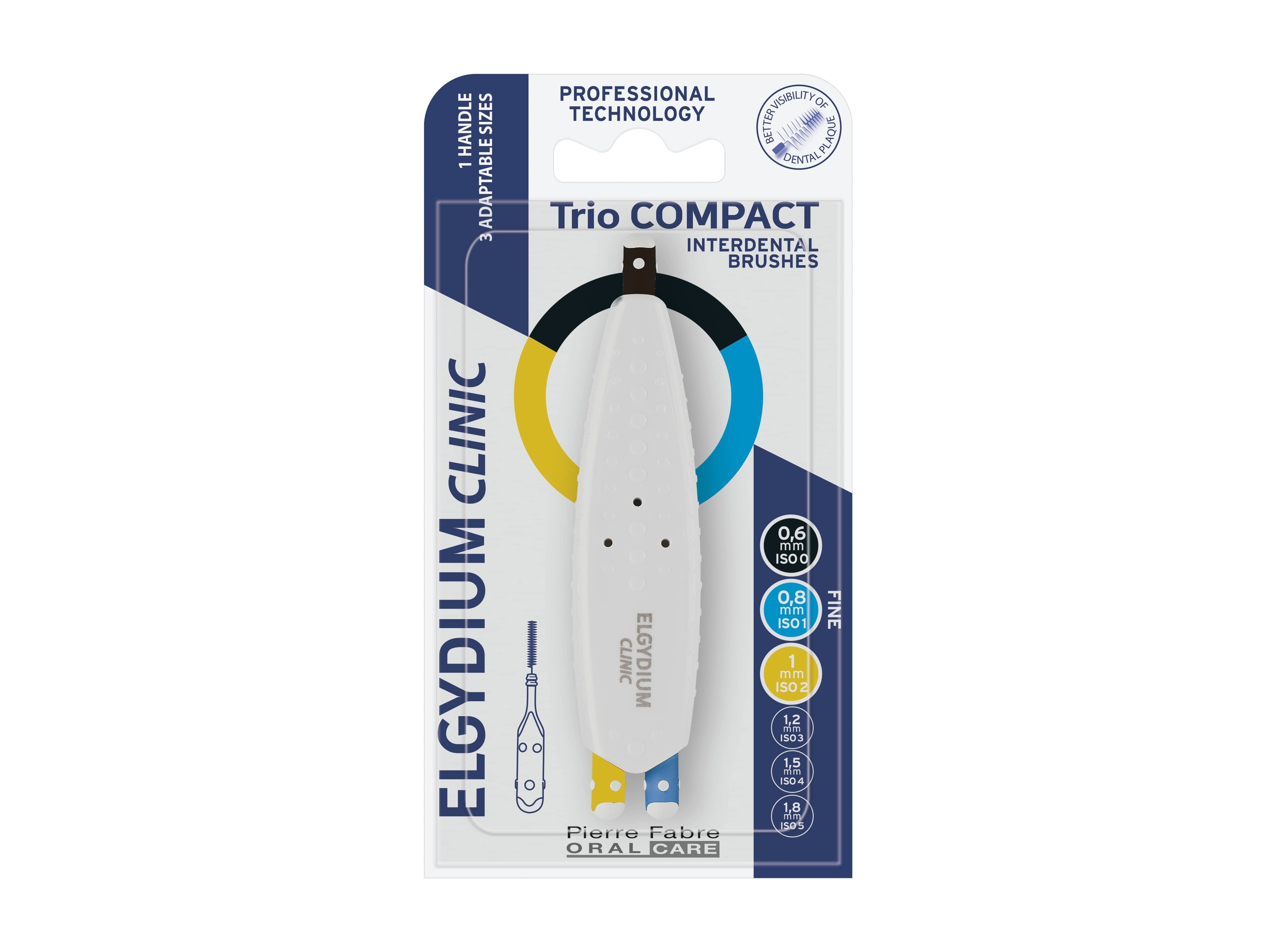 ESCOVILHÃO ELGYDIUM TRIO COMPACT FINO 1UN