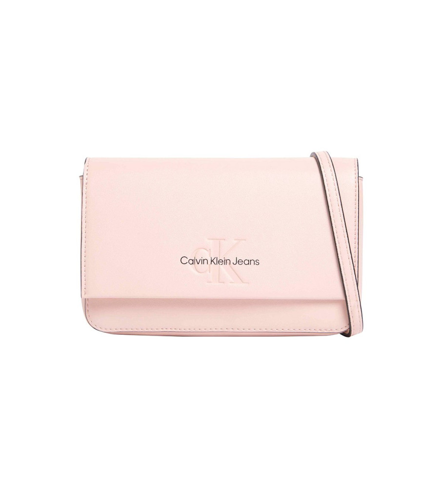 Bolsa transversal Calvin Klein Jeans Sculpted PH CB19 rosa monocromática
