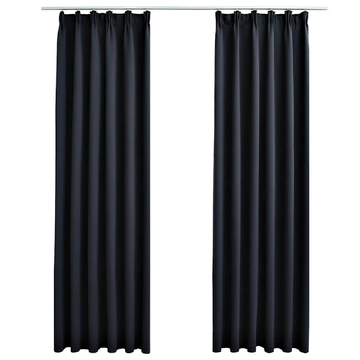 vidaXL Rideaux Occultants Anthracite