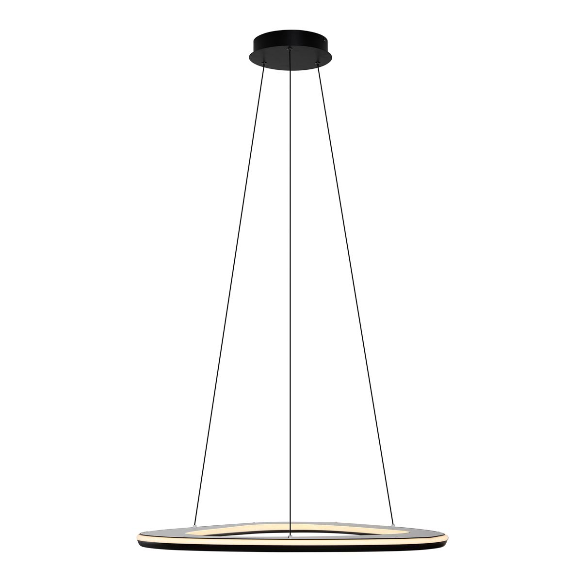 Design hanglamp zwart 3-staps dimbaar - Organico