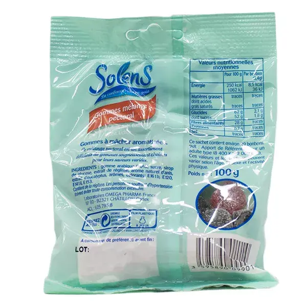 Solens Gommes Mélange Pectoral 100g