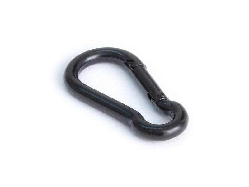 Meister Karabinerhaken Blackline Ø 5 x 50 mm, Stahl verzink Klassischer Karabiner zum Sichern