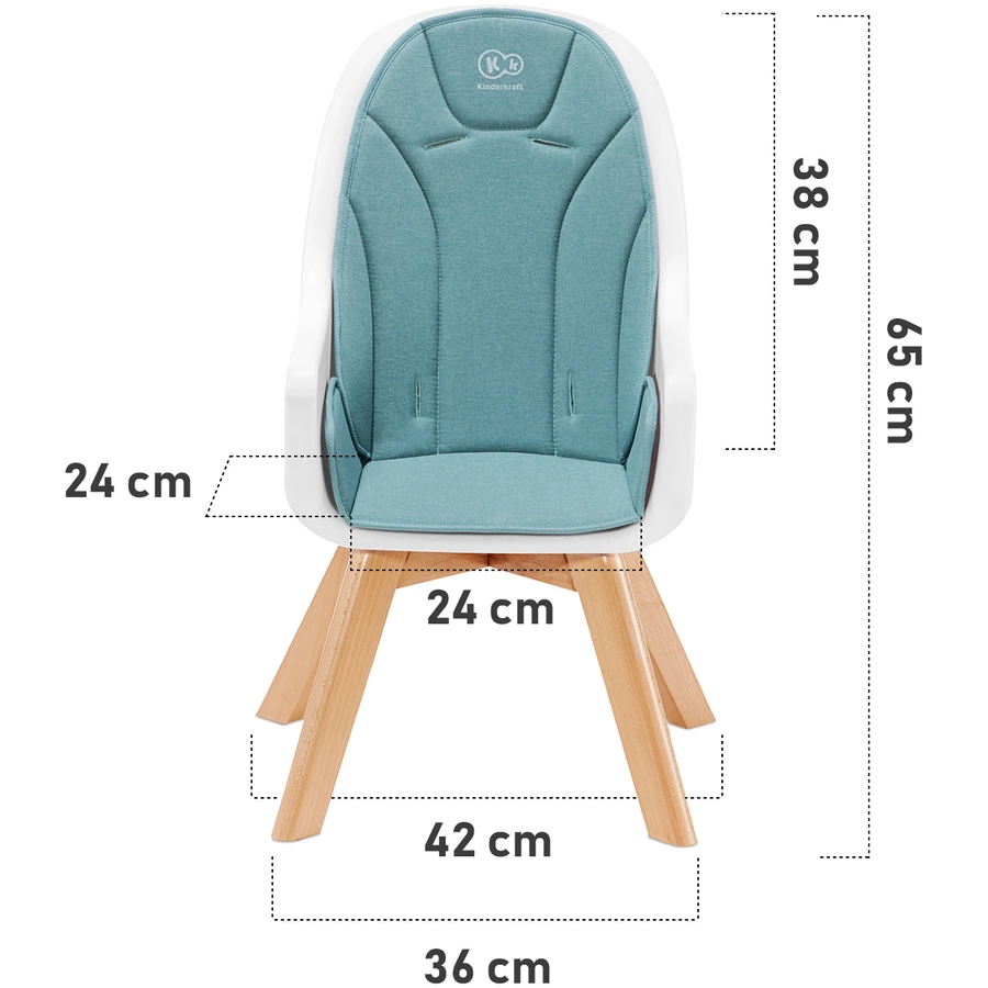 Kinderkraft Hochstuhl Tixi Turquoise