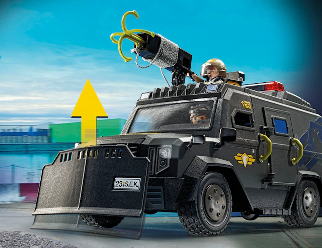 Playmobil® Konstruktions-Spielset »SWAT-Geländefahrzeug (71144),  My Action Heroes« Made in Europe; mit Licht und Sound