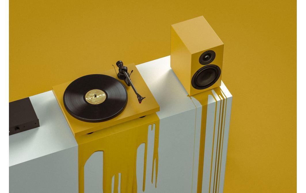 Plattenspieler mit Bluetooth Colourful Audio Gelb<br>Der Plattenspieler, der alles bietet