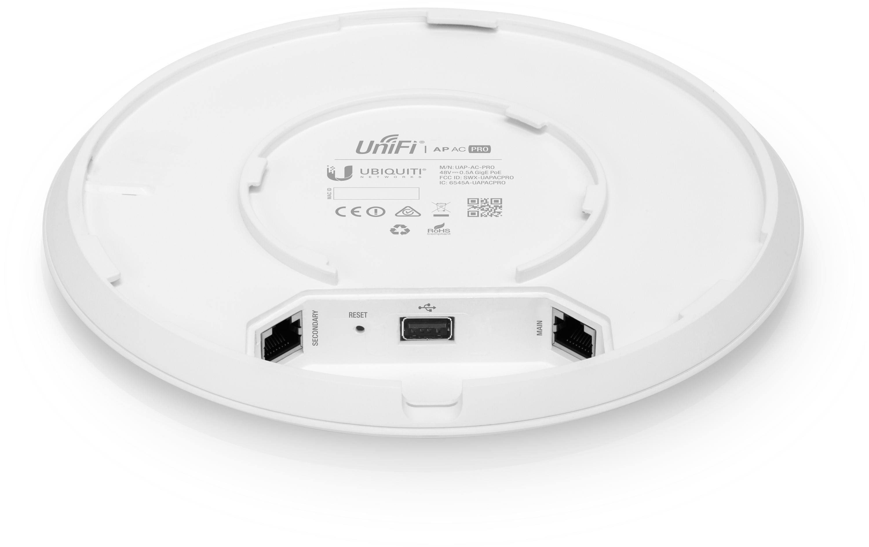 Access Point UniFi AP AC PRO UAP-AC-PRO<br>Accesspoint mit 3x3 11AC MIMO-Dualband Technologie, 1 Stück