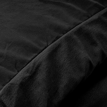 Dekbedovertrek Velvet Uni - Zwart