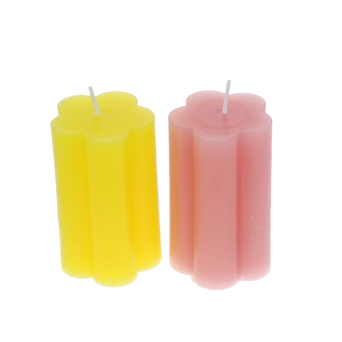 Petite bougie fleur jaune Atelier jasmin