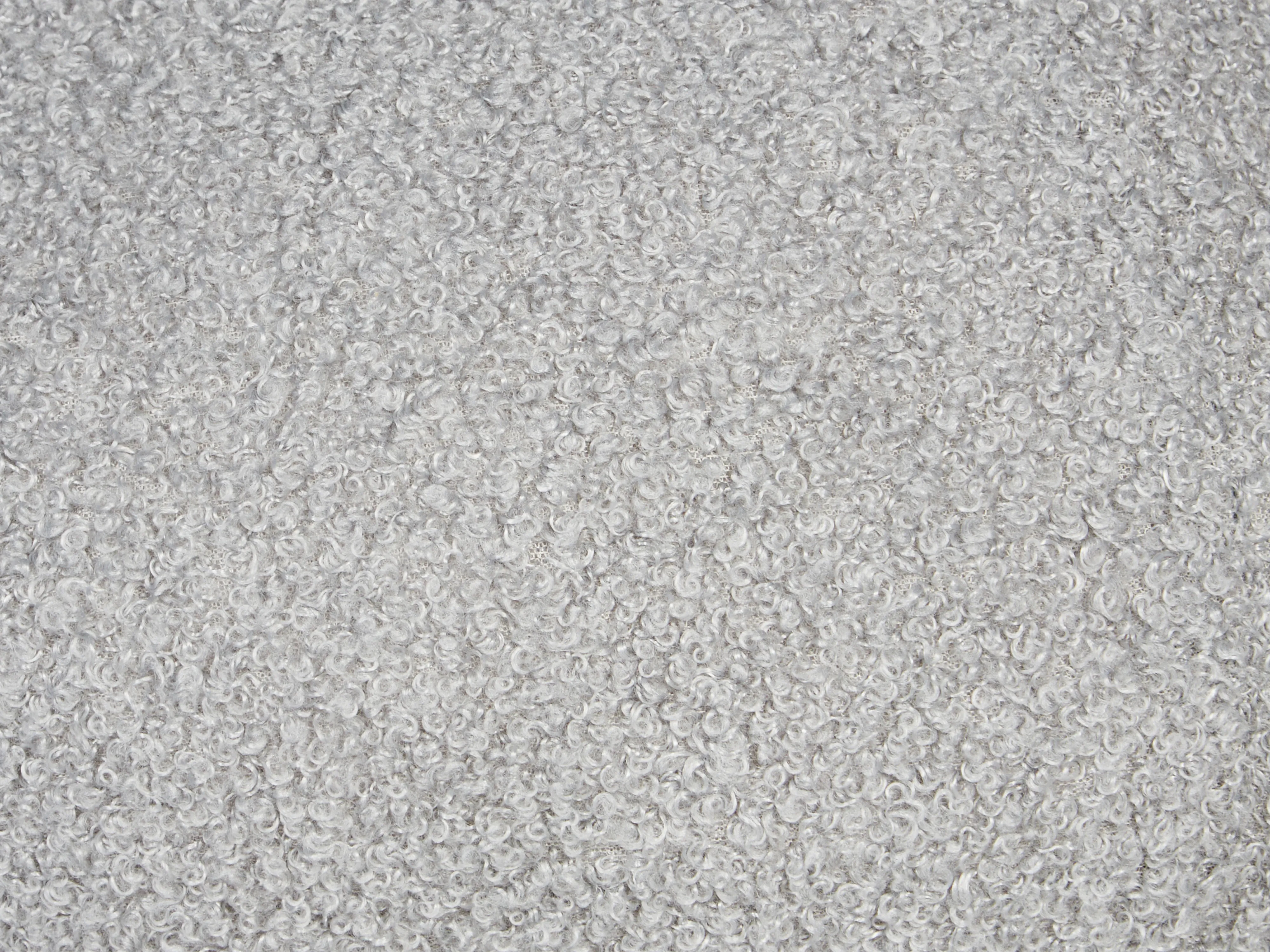 Sierkussen ANGELONIA Bouclé 45 x 45 cm Grijs effen