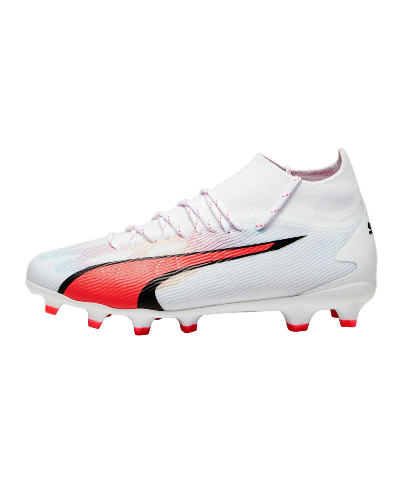 PUMA ULTRA Pro FG/AG Breakthrough Jr Kids Weiss Rot F01